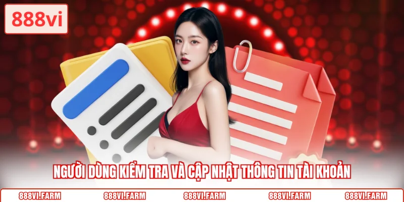 Người dùng kiểm tra tài khoản