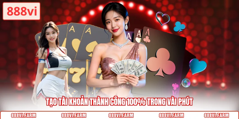 Tạo tài khoản thành công 100% trong vài phút